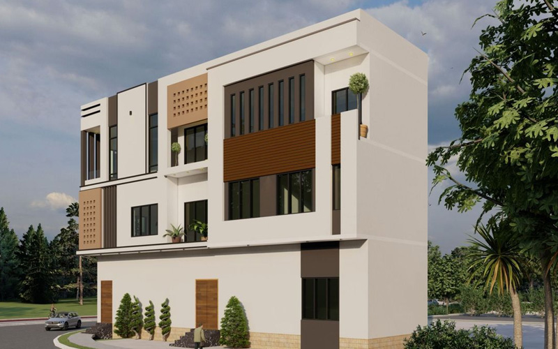 10 Story Tower House Paint Work